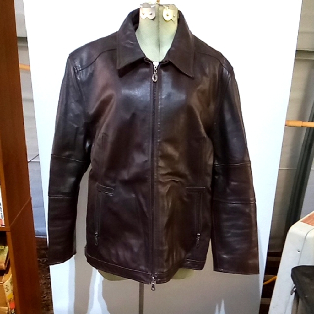 Steve Madden Classic Brown Leather Jacket
